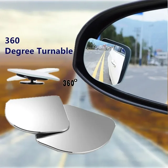 Adjustable Wide-Angle Blind Spot Mirrors for Cars & Motorcycles (2/4 Pcs) 2
