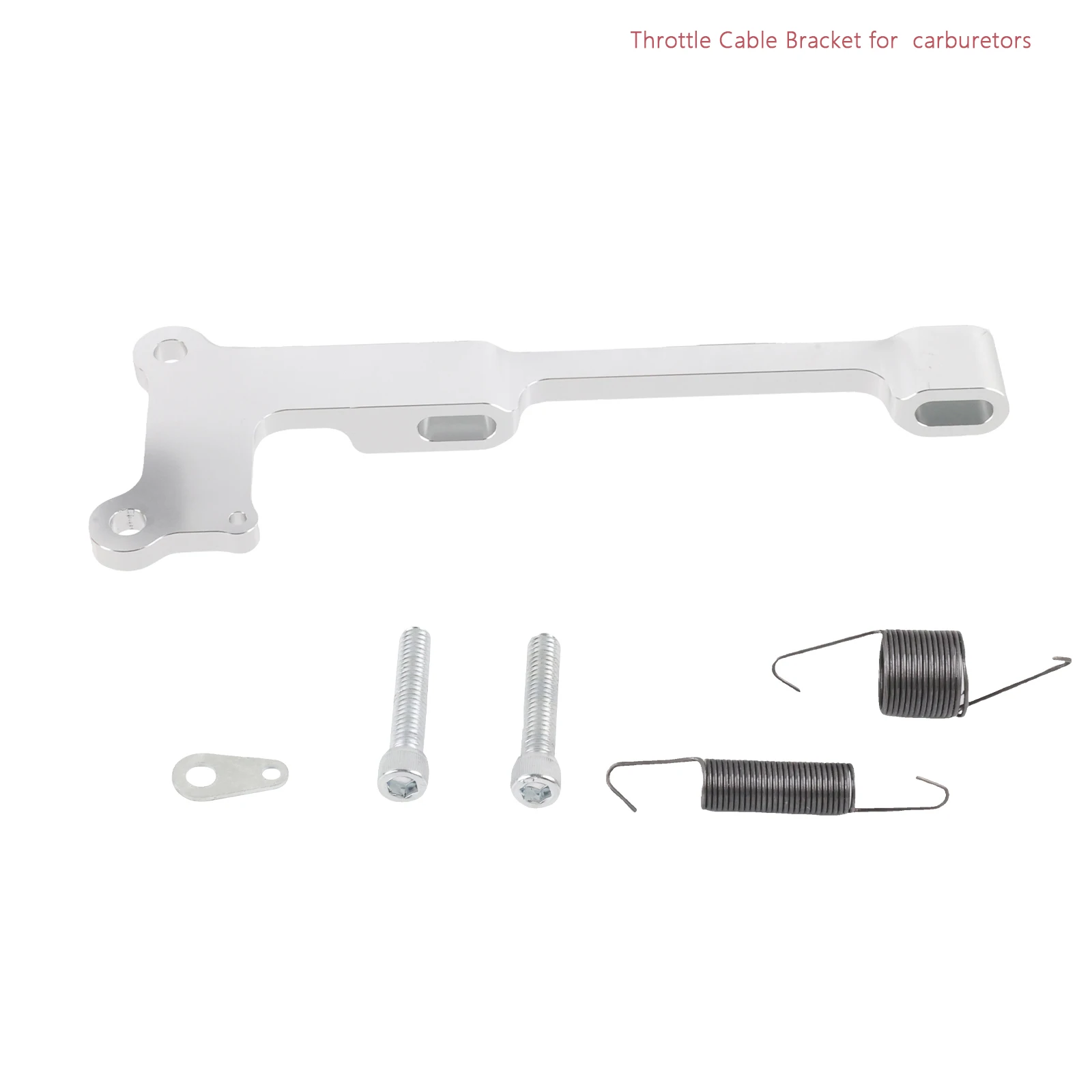 Throttle Cable Bracket 4150 Series, Carb Spring Mount, Aluminum TCB-40DQ,Carburetor Bracket & Springs Set