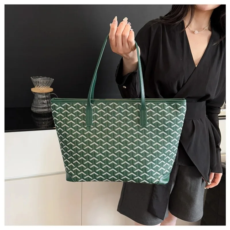 Borsa fasciatoio classica di design Paris, elegante borsa a tracolla in pelle da donna, borsa da pendolare alla moda a tinta unita, grande capacità - immagine 2