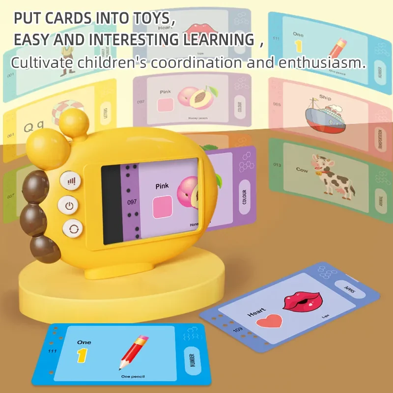 Educational Learning Toy Giraffe Flash Card Reader For Kids