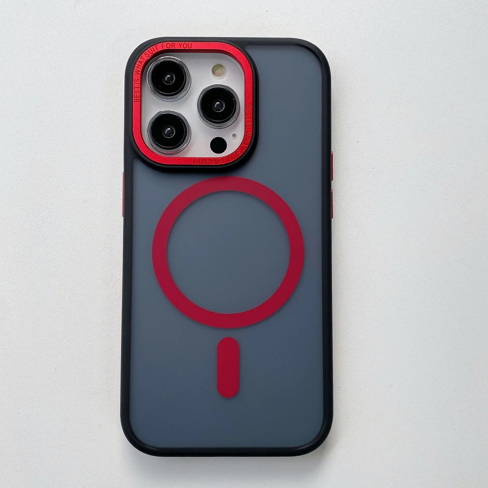 For iPhone 15 Pro Max 14Plus 13Pro Phantom Color Magnetic Phone Case Color Skincare Matte Charging Case