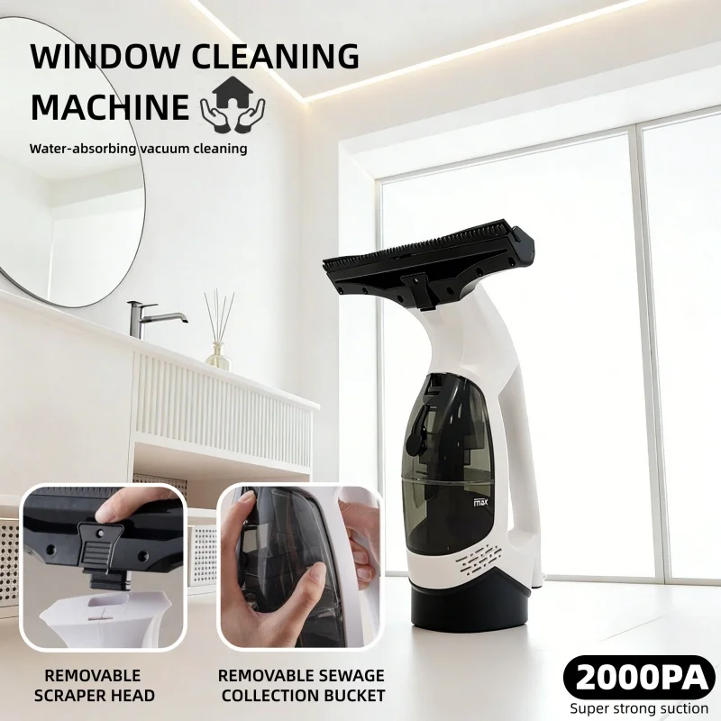 Water-Absorbing And Dust-Collecting Cleaning Tools, USB Charging Window Cleaning Machine, Glass Wiper, Vacuum Cleaner, Household 1