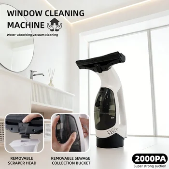 Water-Absorbing And Dust-Collecting Cleaning Tools, USB Charging Window Cleaning Machine, Glass Wiper, Vacuum Cleaner, Household 1