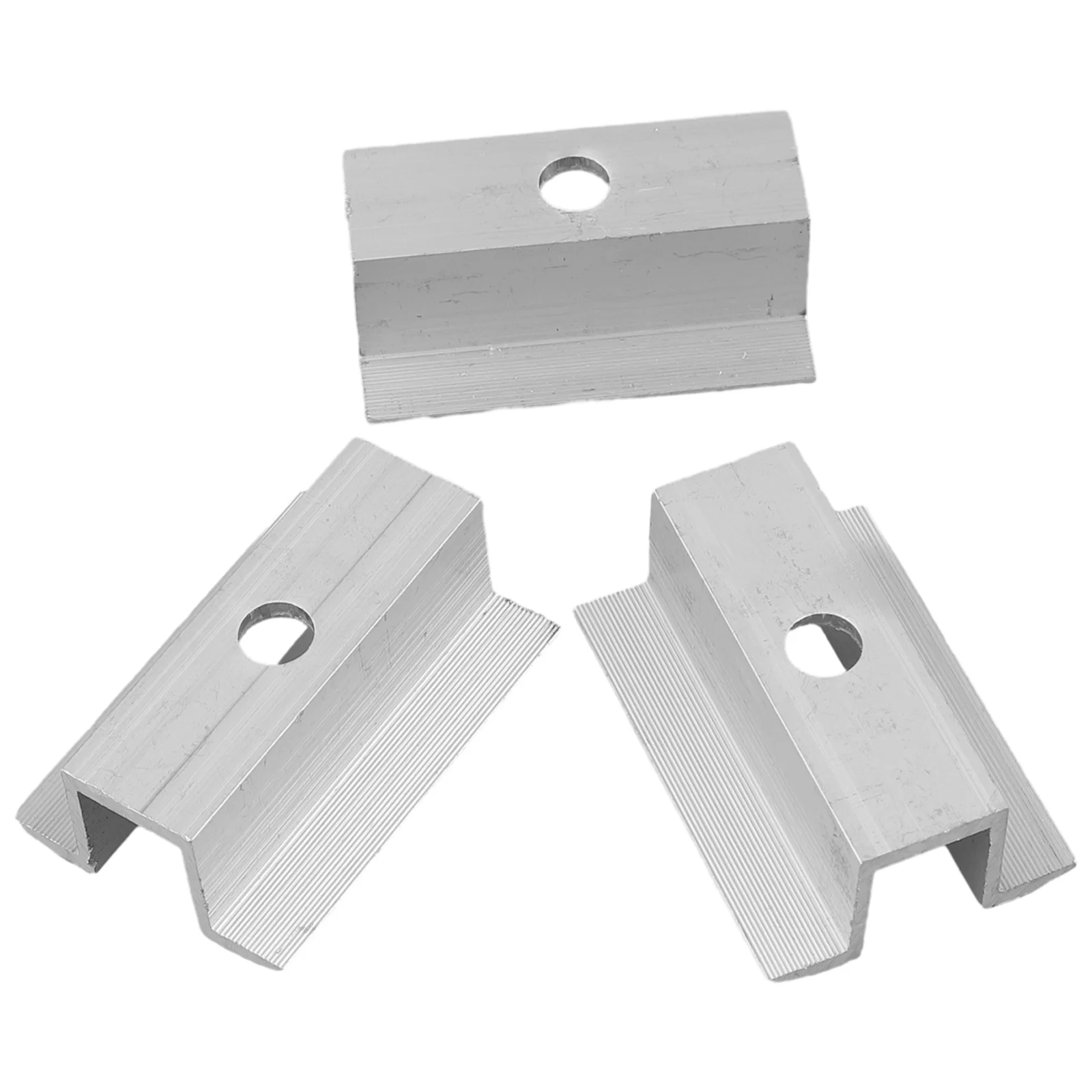 Solar Panel Mount Accessories 4/10Pcs Solar Middle Clamp PV For Frame Height 25-50mm Aluminum Alloy Photovoltaic Bracket Solar Panel Accessories Home Module