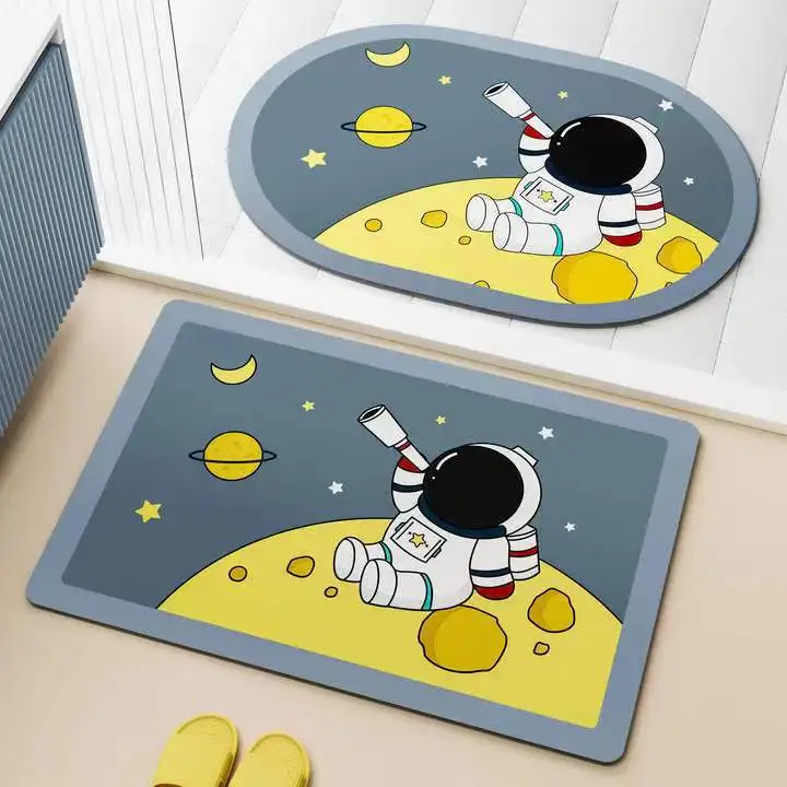 

Bathroom Anti-Slip Carpet Quick-Drying Absorbent Bath Mat Crystal Velvet Anti-Slip Carpet Bathtub Shower Mat Front Doormat