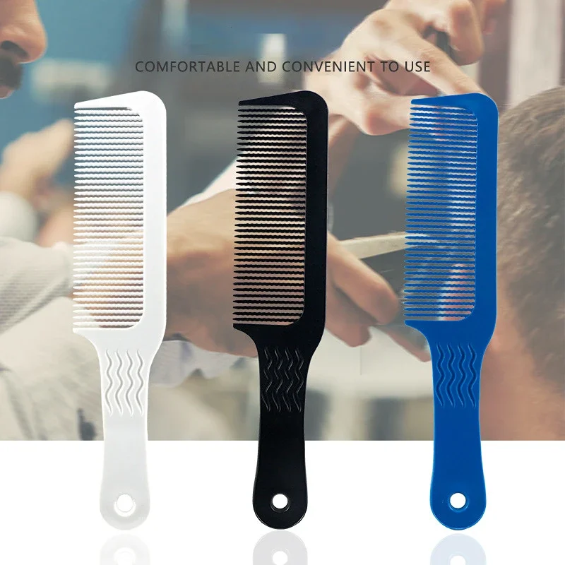 Children Simple Salon Barber Hair Clipper Flat Head Cut Comb Anti-static Hair Styling Wide Tooth Cut Hair Edge Brush Accessories