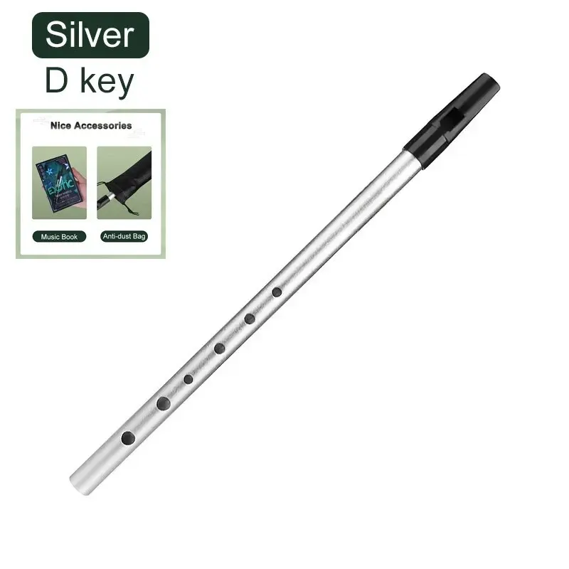 Miwayer Authentic Irish Tin Whistle - Traditional 6-Hole Flute
