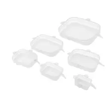  Silicone Cover Stretch Lids Reusable Airtight Food Wrap Covers Keeping Fresh Seal Bowl Stretchy Wrap Cover Kitchen Cookware 