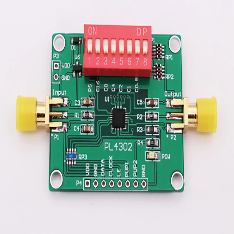 

PE4302 Digital RF Attenuator Module Serial and Parallel Control 0.5dB~31.5dB Range