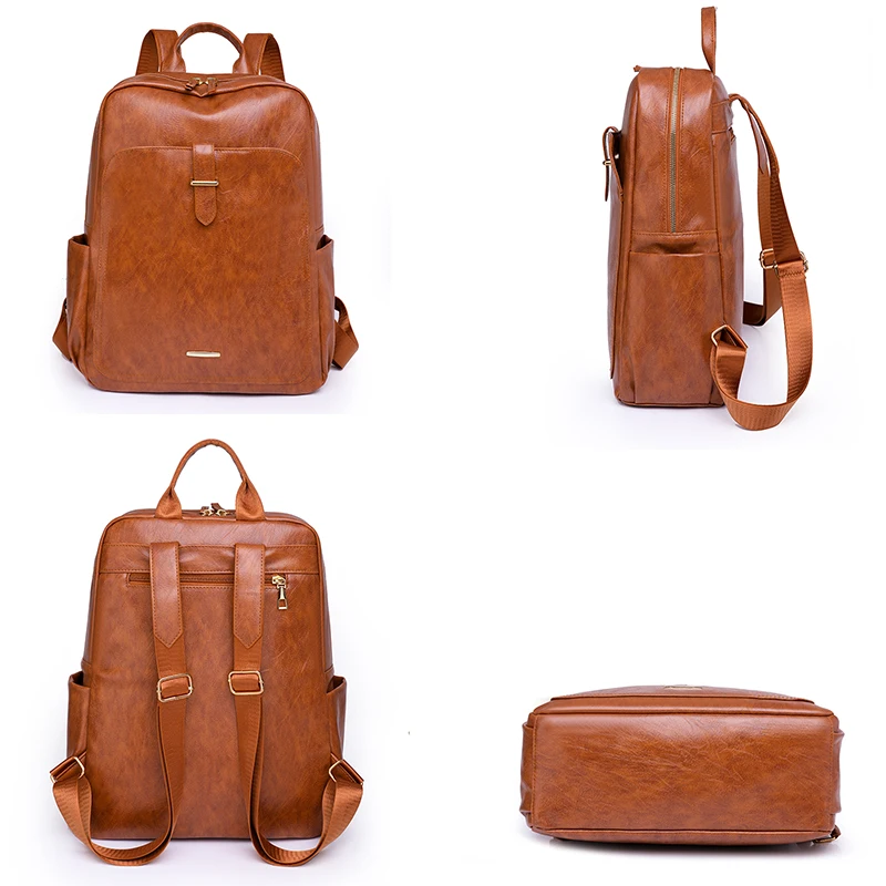 Luxury Women Backpacks 2023 Soft Leather Female Travel Shoulder Bags Backpack High Quality School Bags For Girls Bolsa Mochilas