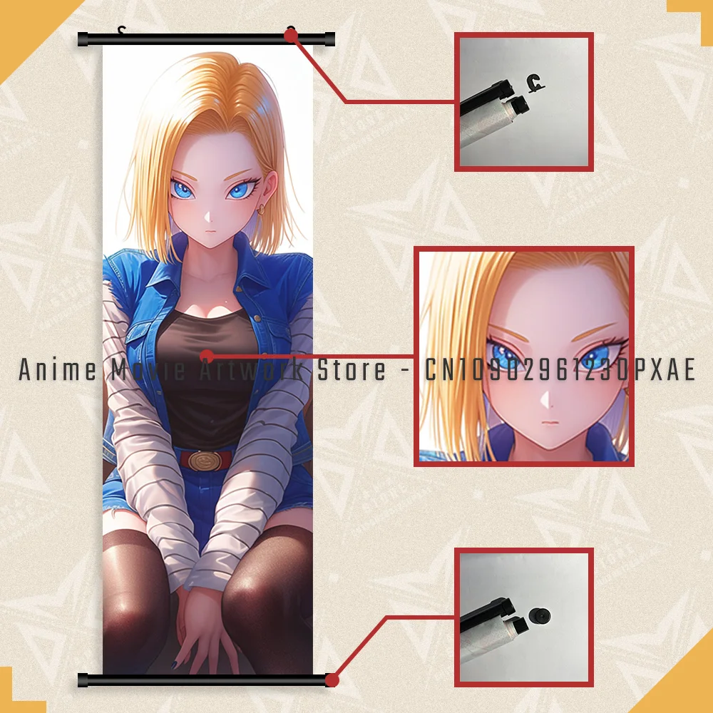Imágenes en lienzo de Dragon Ball de Anime, Kawaii, Android, 18