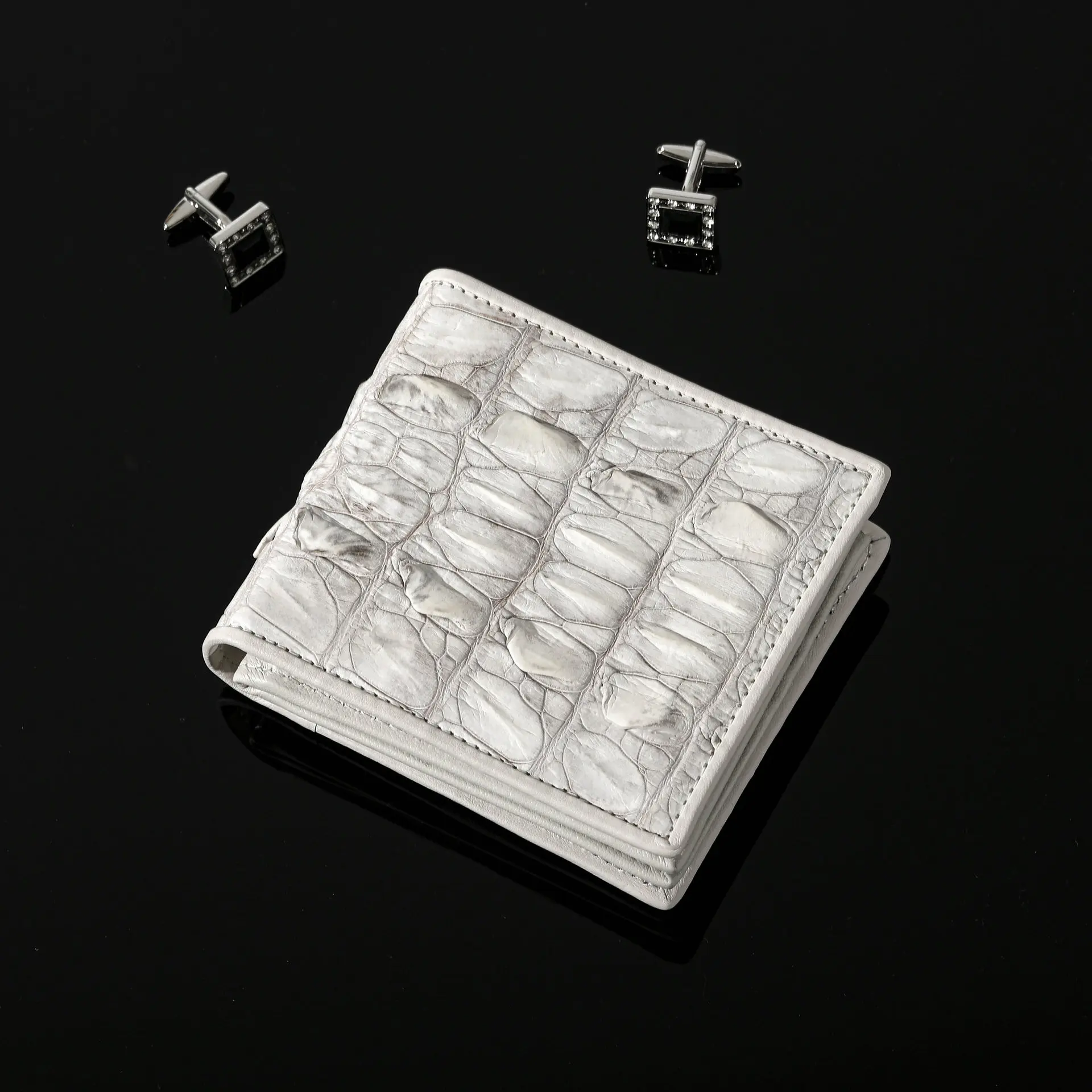 

Новинка 2024, дизайнерские роскошные мужские кошельки из крокодиловой кожи, деловой Дамский кошелек из натуральной кожи, удобный модный карман для денег 45