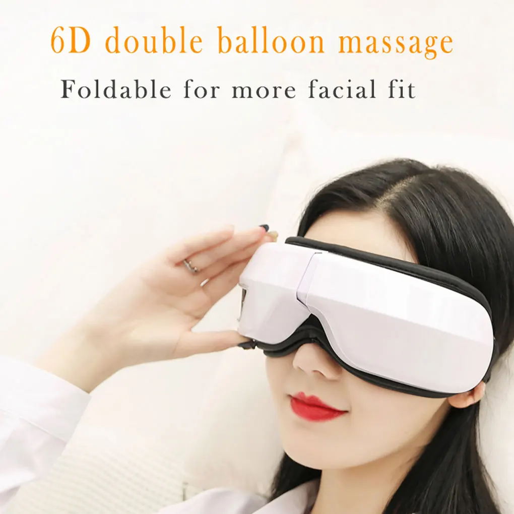 

6D Smart Airbag Vibration Eye Massager Eye Care Instrumen Heating Bluetooth Music Relieves Fatigue And Dark Circles Rechargeable