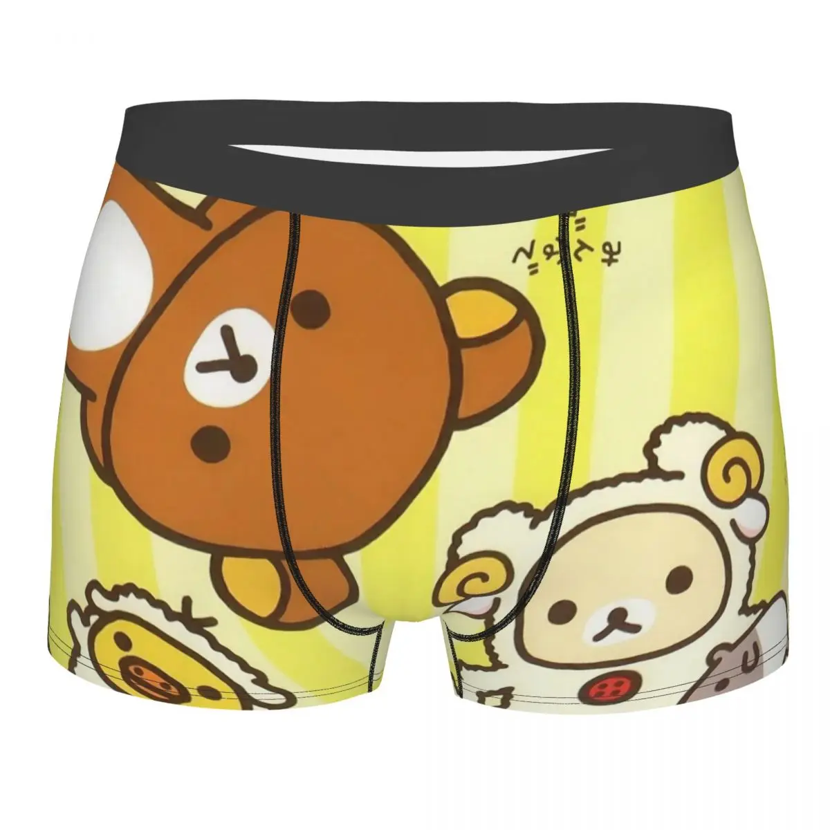 Rilakkuma Bear Yellow Duck Underpants Breathbale Panties Men's