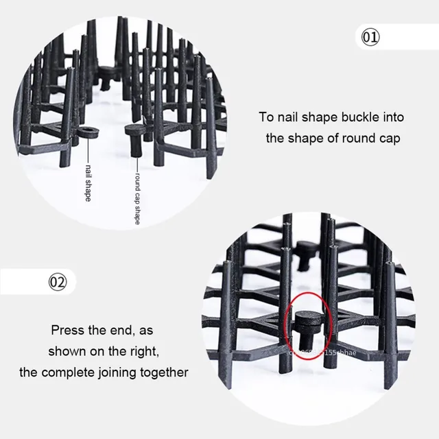 Garden Anti-Cat Prickle Mat Repellent Scat Mats Strips Spikes Straps Deterrent Keep Cat Dog Away Digging Pet Supplies 1pc 3