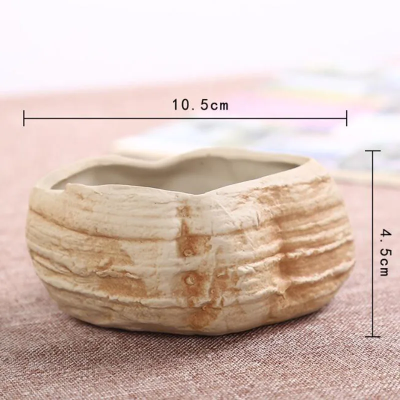 Pezzi Vaso per piante grasse in ceramica bianca piccoli vasi fiori contenitore con vassoio bambù per fiori piante erbe regalo per matrimonio Natale | Leroy Merlin
