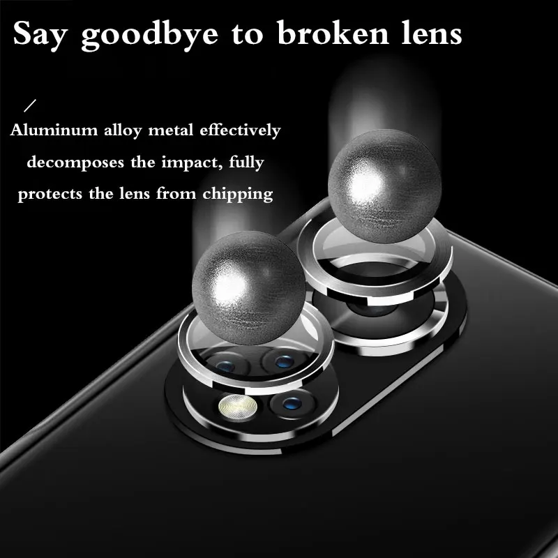 Pro huawei Honor 50 pro Objektiv fotoaparátu Ochranné sklo Sklo Pro Honor 50 Kovové ochranné pouzdro na fotoaparát Pro Honor50 50pro _voghion.com