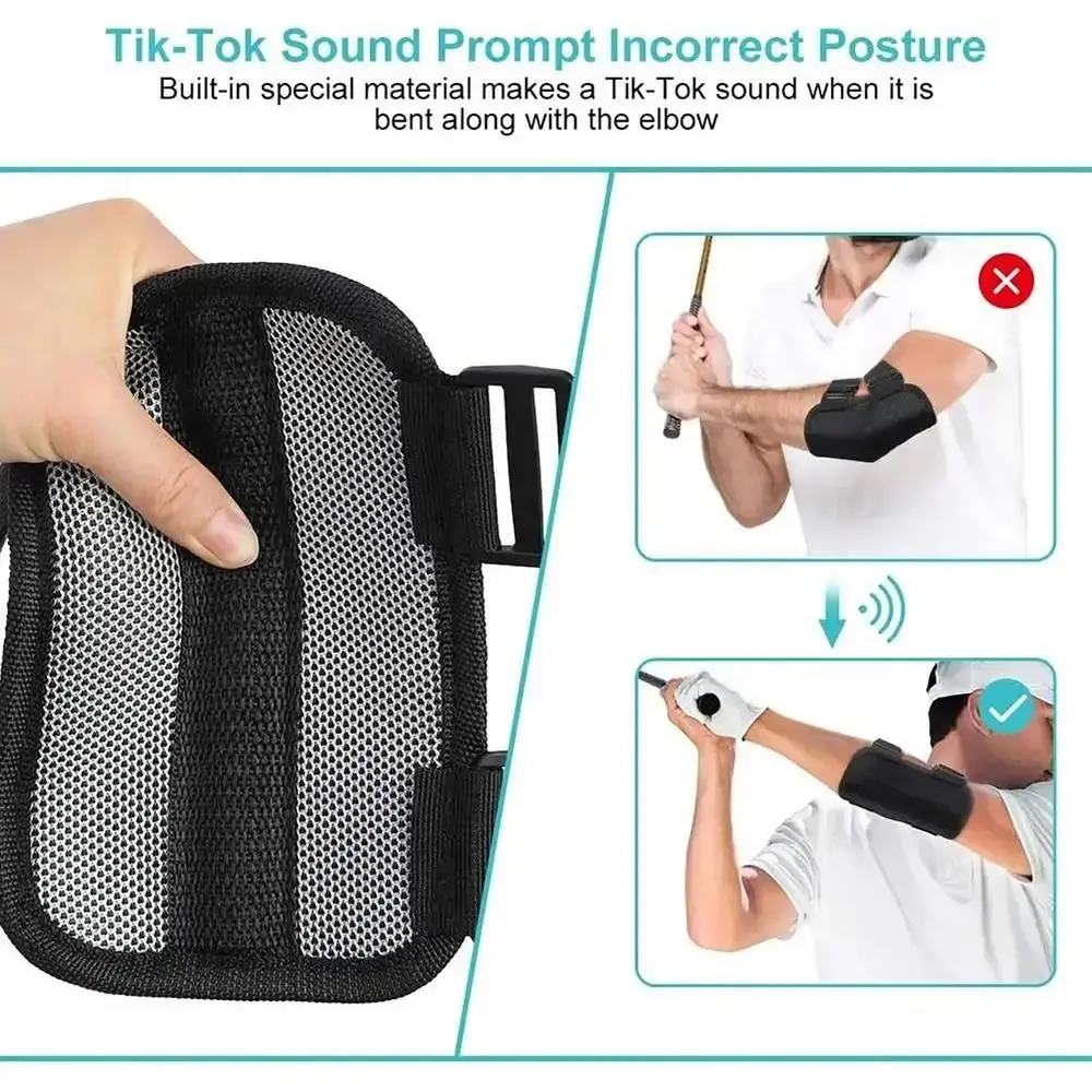 Description Picture 3 of itemHand Movement Golf Swing Elbow Corrector Wrist Protector With Buckle Golf Swing Training Aid Adjustable Nylon Golf Wrist Brace