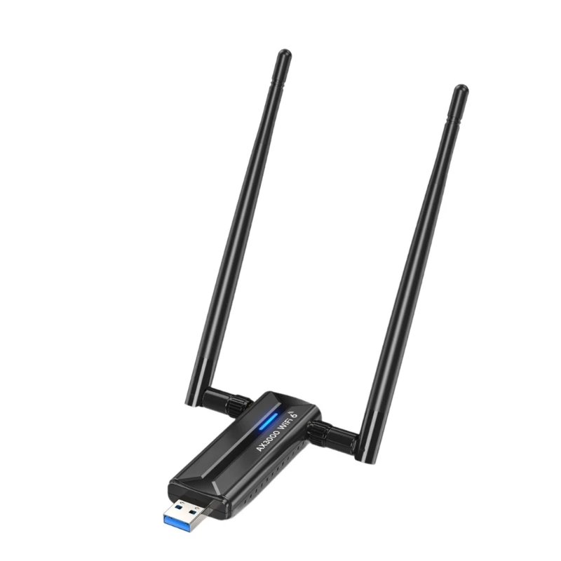 USB WiFi 6E Adapter AX3000M 2.4/5/6Ghz Wireless Networking Card for Computer C1FD
