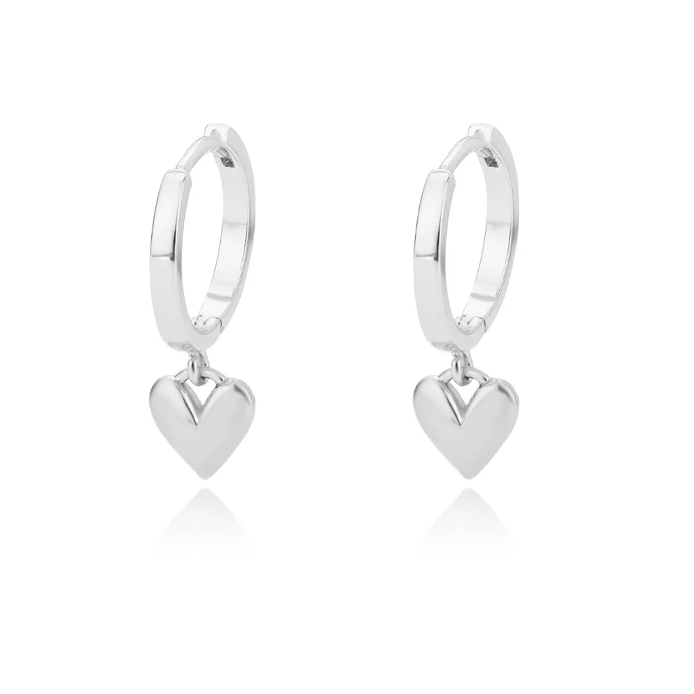 Stainless Steel Heart Earrings For Women Vintage Heart Drop Earring Wedding Valentine Jewelry Gift