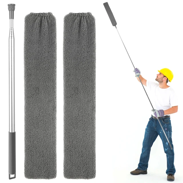 Gap Dust Cleaner Retractable Microfiber Gap Dust Brush Flexible Long Flat  Gap Duster with Extendable Pole