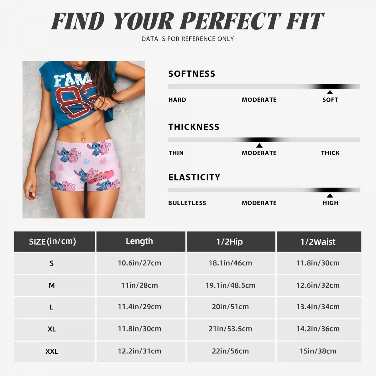 Stitch & Lilo Cartoon Women Workout Shorts Seamless Scrunch Butt Lifting High Waisted Gym Fitness Running Short Pants 6