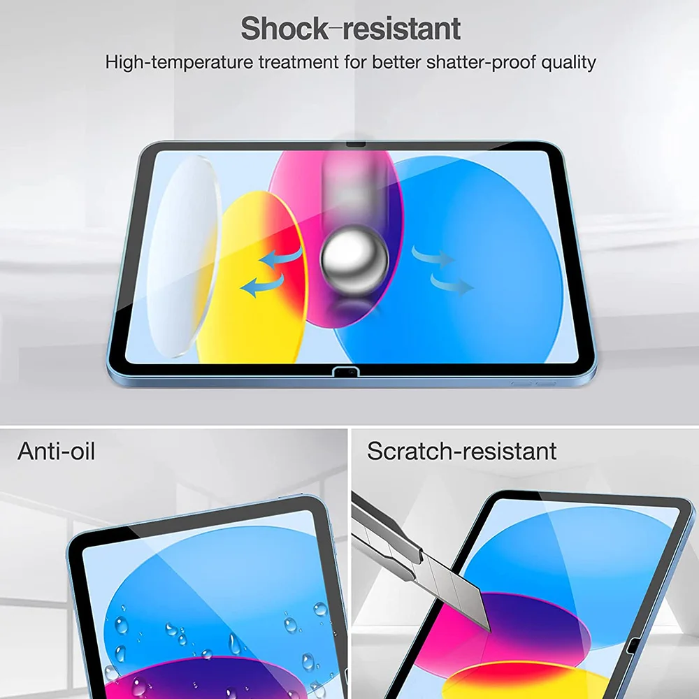 Verre Trempé Pour iPad 10ème génération (10,9 Pouces,Modèle 2022