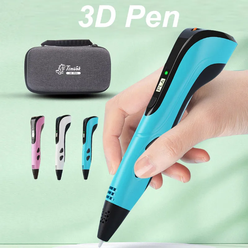 2023 3D Pen And 100m/50m PLA Filament, Gift Pen, Birthday Gift, Children's Creativity, Three-dimensional Graffiti Toys.