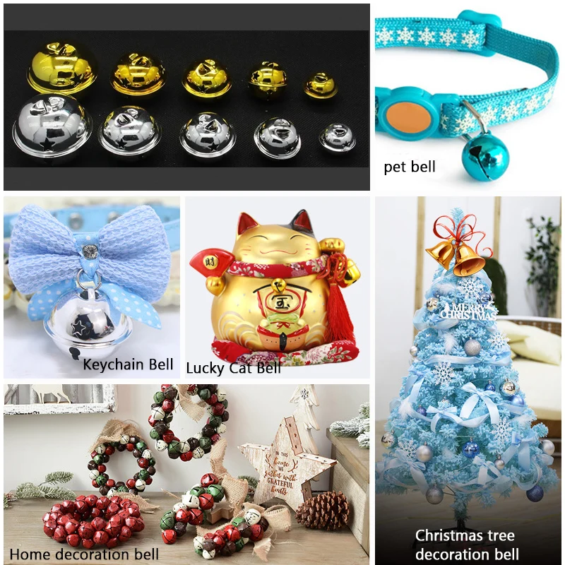 Christmas decorations jingle bells christmas bell 10pcs 25/30/40mm