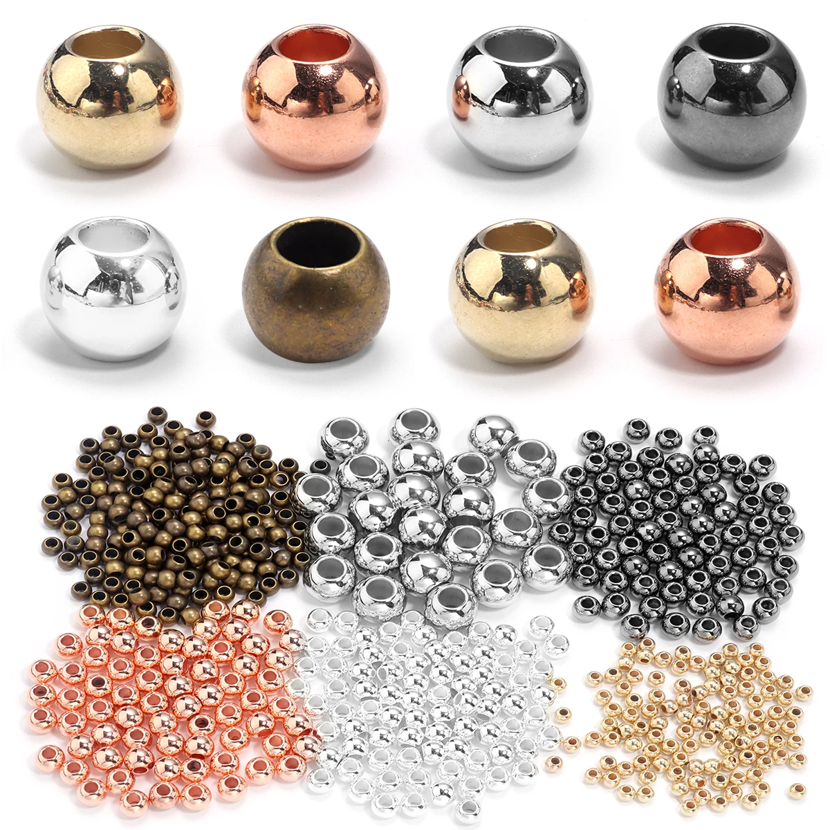 Spacer Beads Louleur Big Hole Beads CCB Beads Spacer Spacer Loose For Diy Jewelry Making Accessories Charms Wholesal
