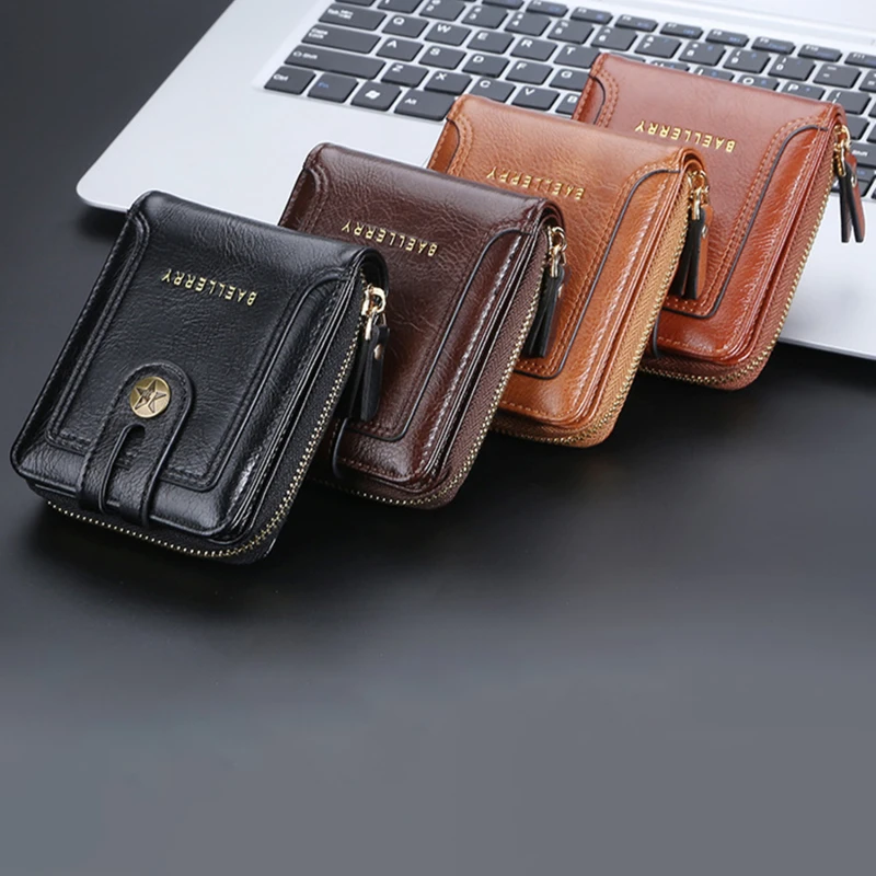 Retro Check Pattern Wallet For Men PU Leather Wallets Credit Card Holder  Money Change Pouch Man Birthday Gifts - AliExpress