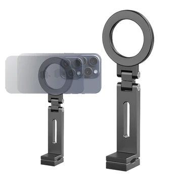 Airplane Phone Holder with 360 Degree Rotation Magnetic Phone Mount Adjustable Foldable for Long Flight Flying 2