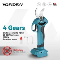 45mm Brushless Electric Pruner 4 Gears Cordless Handheld Orchard Shrub Pruning Tree Branches Cutter For Makita 18V Battery 1