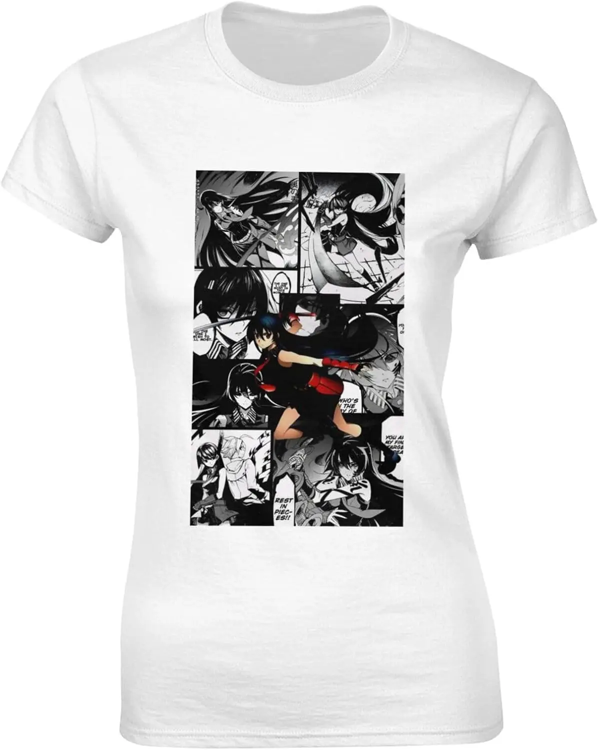 

Женская футболка Akame Ga Kill, футболка с коротким рукавом, повседневный Топ