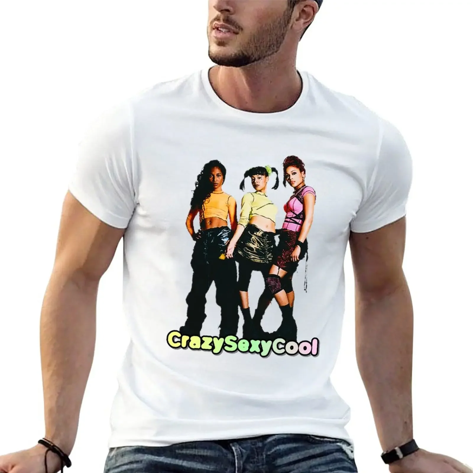 

TLC CrazySexyCool футболка funnys, летние топы, мужская одежда
