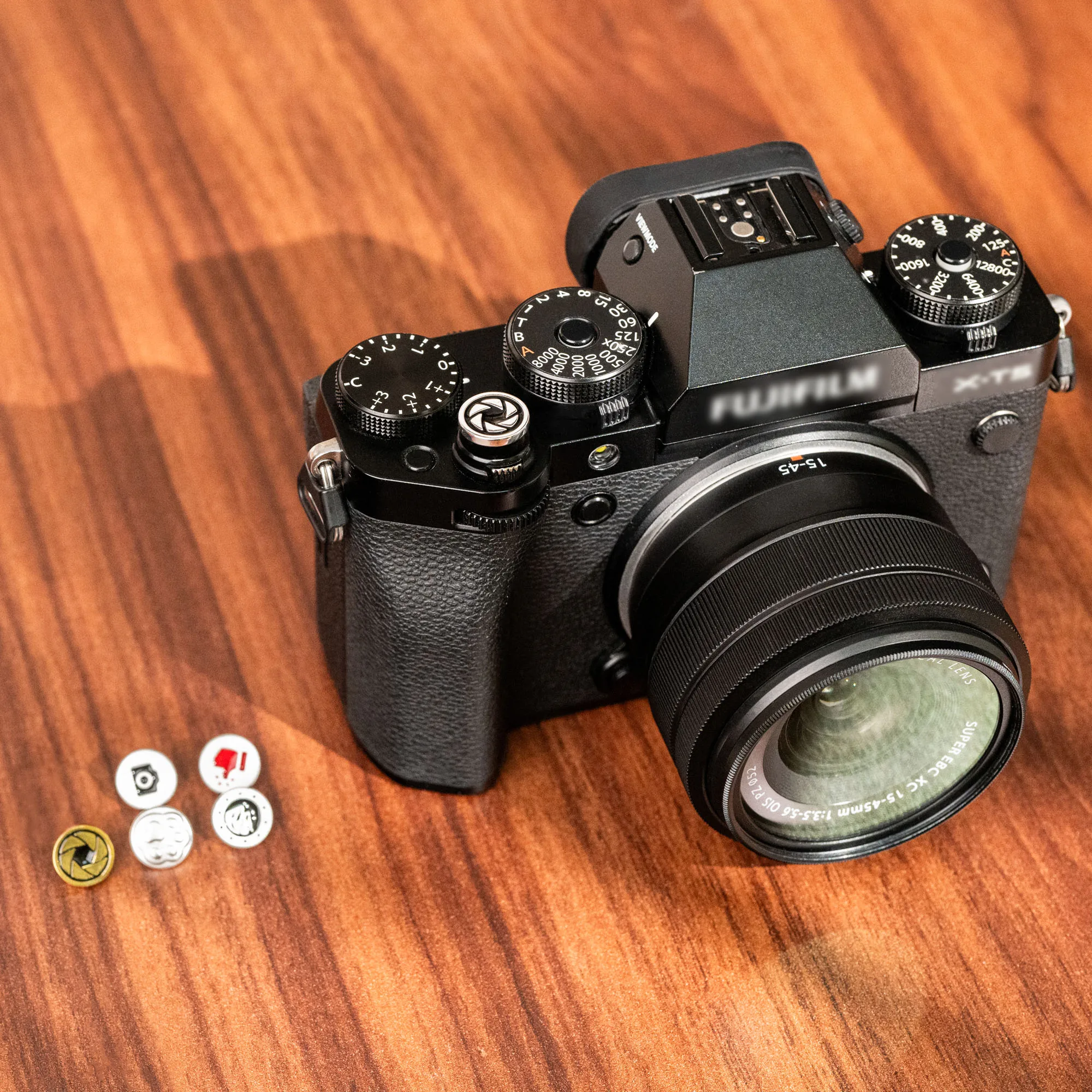 Auslöseknopf Aus Reinem Kupfer - 5 Stück Set Für Fuji, Sony, Canon Kameras (Gold)