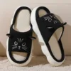 Smile 2024 Summer New Non-slip Breathable Sweat-absorbing Linen Slippers Women Thick-soled Four-season Cotton And Linen Slippers 4