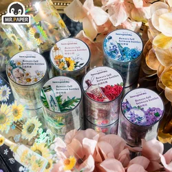 Mr. Paper 6 Style 300cm/roll Aesthetic Flower PET Tape Creative Vase Hand Account Material Decorative Stationery Tape