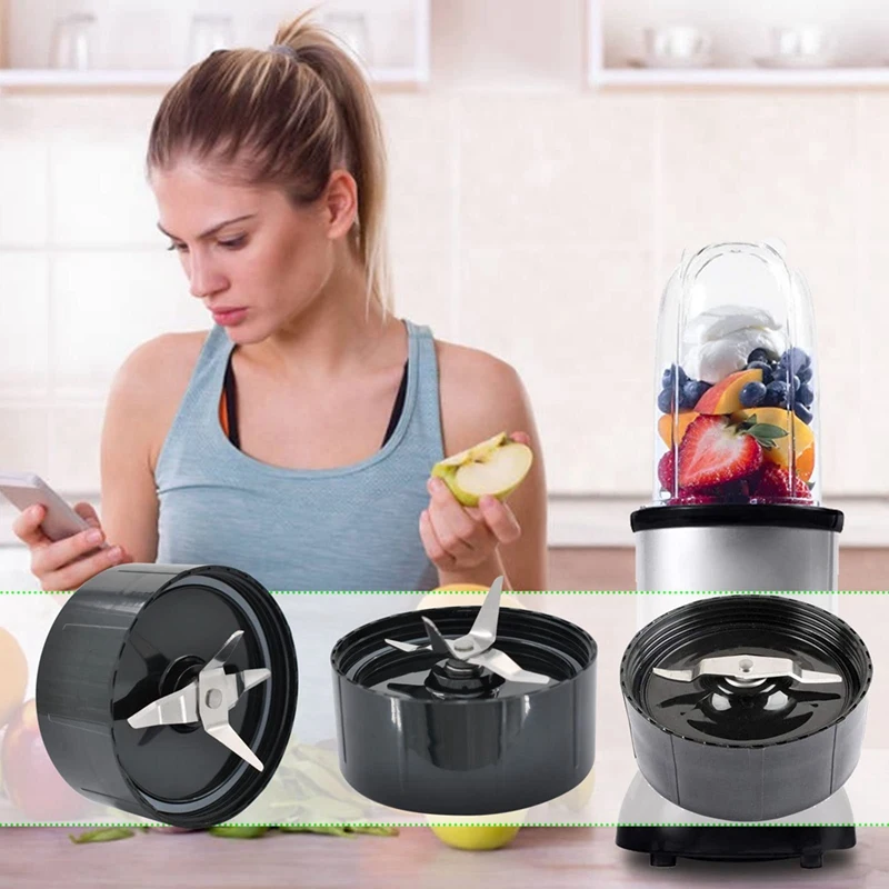 Blender Juicer Parts Cross & Flat Shaver Blades Replacement Part For MB1001 Magic Bullet 250W Blender Blades Mixer Accessories