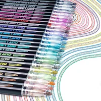 Double Line Outline Pens, Self-Outline Metallic Markers Glitter Writing Drawing Pens For Christmas Card Writing, DIY Art Crafts, 1