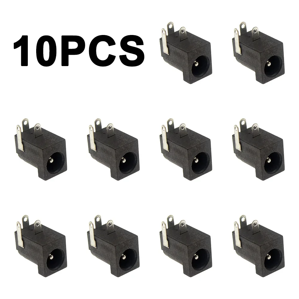 10 шт., черный разъем питания постоянного тока DC005 5,5*2,1 мм, 2,1 дюйма