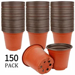 Flexible Plant Nursery Pots - 75 - Pack Seed Starting Containers for Seedlings, Succulents, and Cuttings (150PACK)