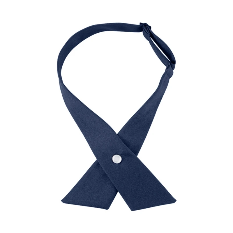 

Женский галстук-бабочка крест-накрест в японском стиле, школьная форма для девочек, однотонная регулируемая галстук-бабочка,