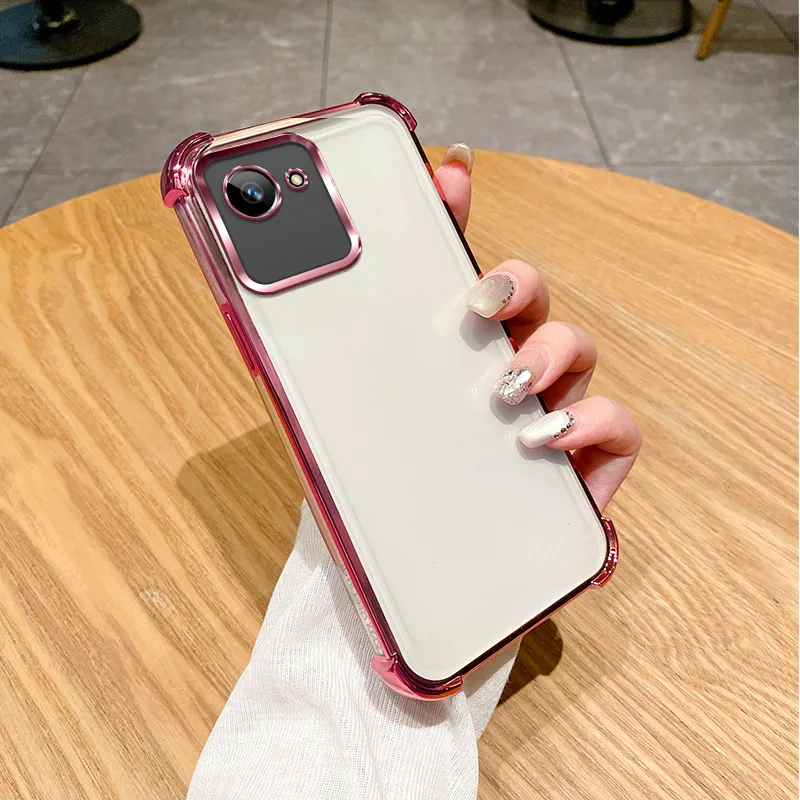 Clear Electroplate Shockproof Phone Case - Enhanced Protection and Style