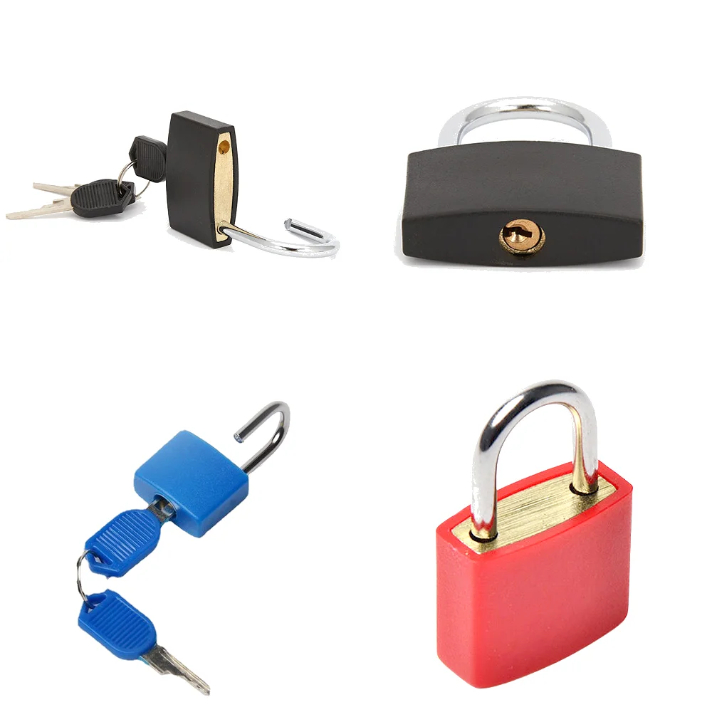 6/8PCS Mini Padlock with 2 Keys Colorful Baggage Lock Zinc Alloy Travel Suitcase Lock Anti-Theft Security Padlocks For Lockers - Image 5