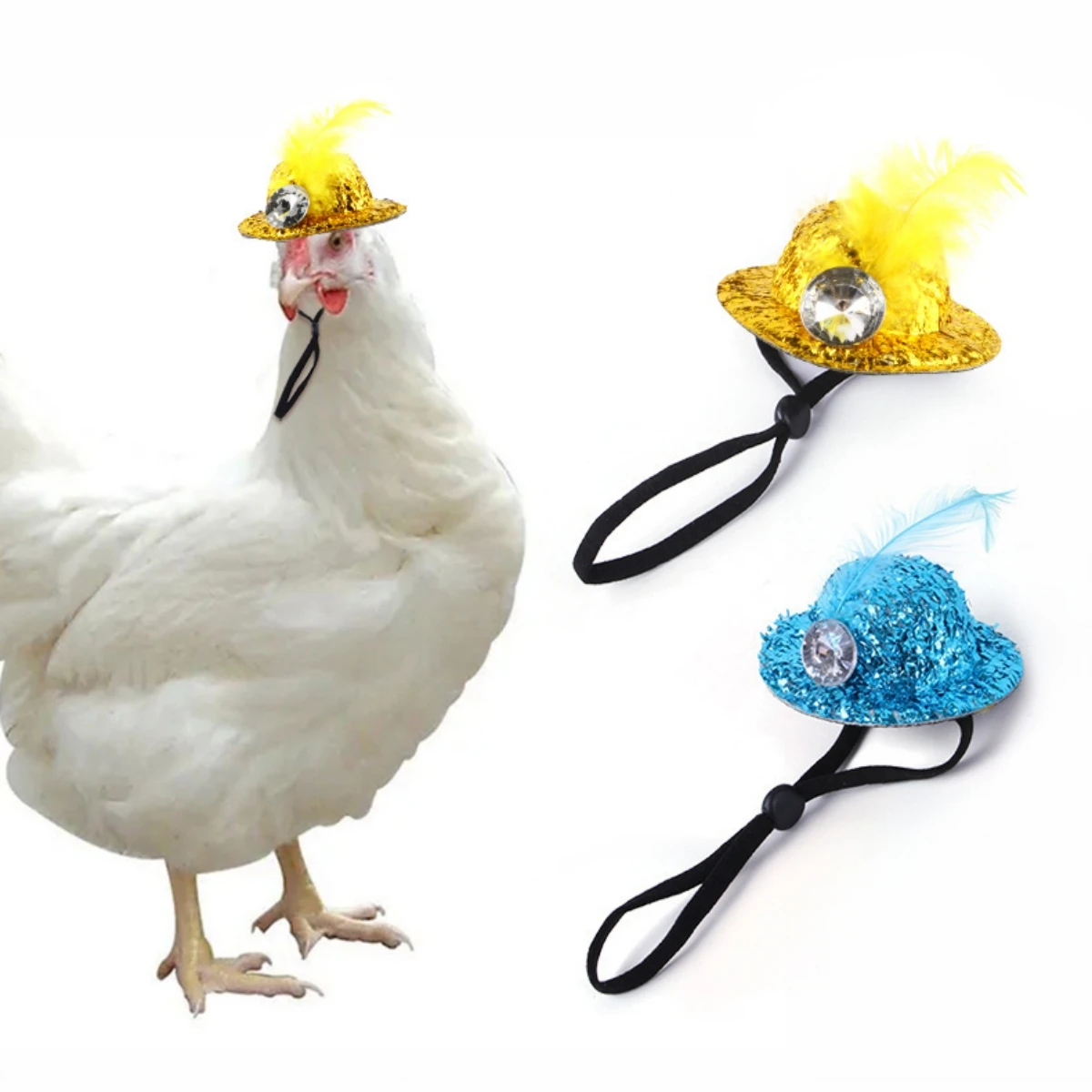 Pet Hats Chicken Hats Chicken Supplies Interesting Hat Accessories Small Animals Dress Up chicken helmet