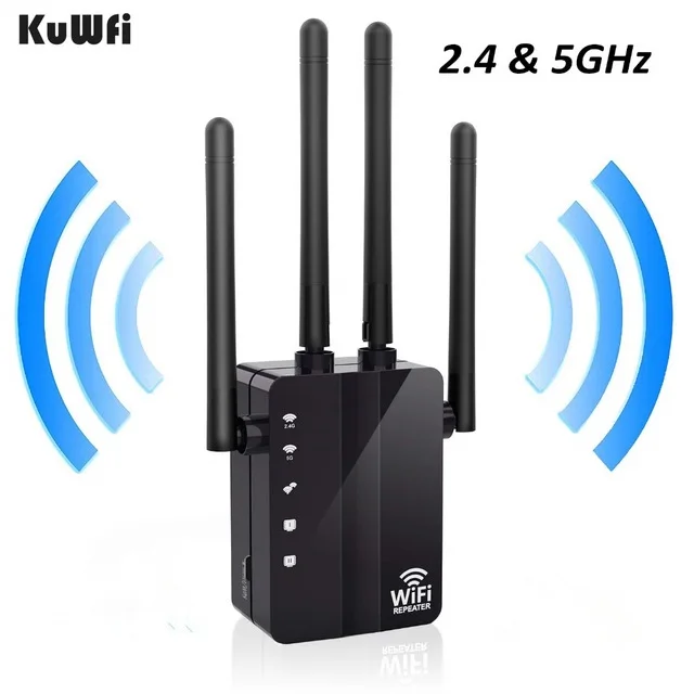 wifi hotspot amplifier 1200Mbps WiFi Repeater 2.4G&5GHz Wireless Wifi Extender Amplifier Wireless Router Dual Band Wi fi Signal Booster Wifi Repiter outdoor signal booster wifi