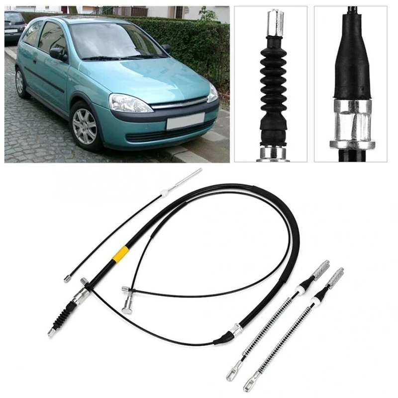 주차 브레이크 케이블 세트, 핸드 브레이크 부품, Opel Corsa C 90576453 90576454 93170227 93170228 적합