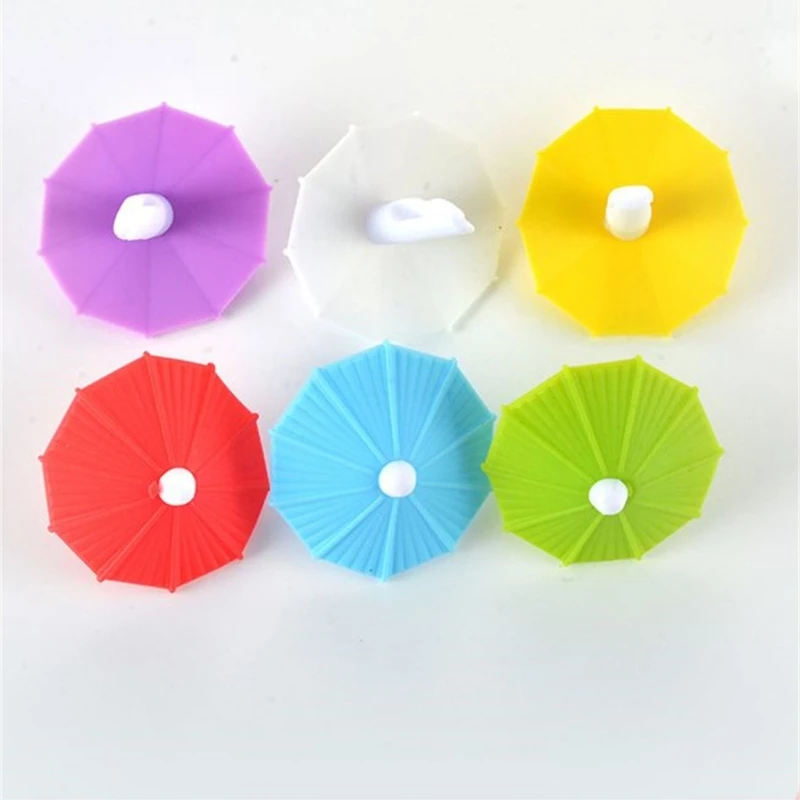 6Pcs Wine Glass Markers Umbrella Bar Accessory Glass Recognizer Cup Drink Marker Ornament Silicone Wine Brand Charm wine glass marker wine glass decorations