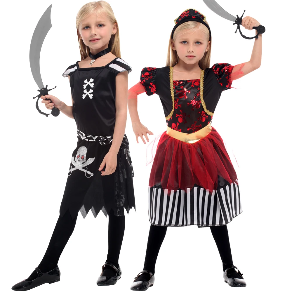 Pirate themed event costumes Halloween Caribbean Pirate girl suit girl pirate role-playing set cosplay costume